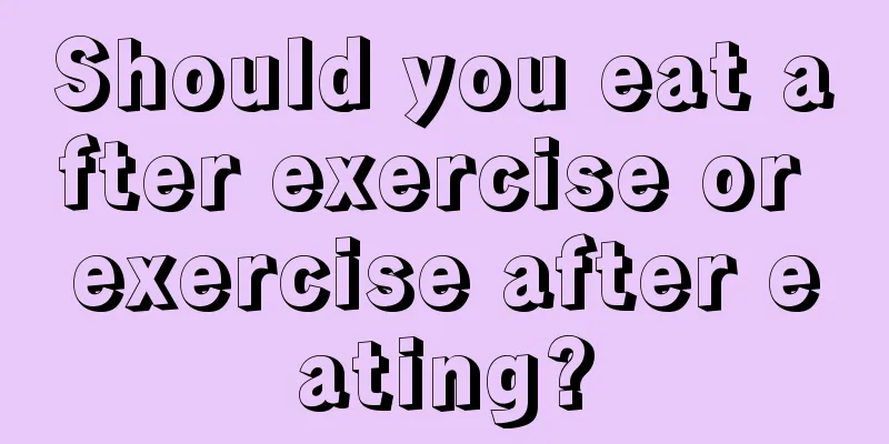 Should you eat after exercise or exercise after eating?