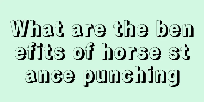 What are the benefits of horse stance punching