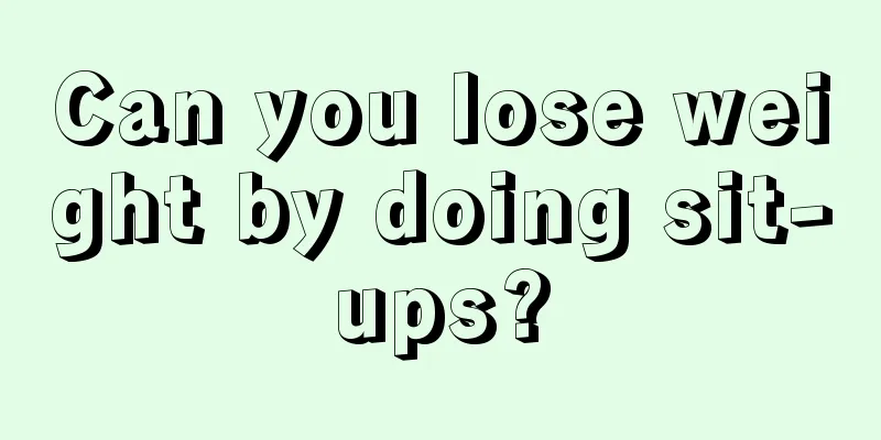 Can you lose weight by doing sit-ups?