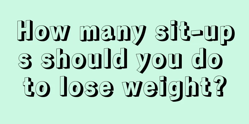 How many sit-ups should you do to lose weight?