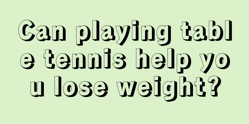 Can playing table tennis help you lose weight?