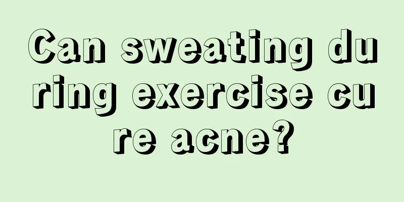 Can sweating during exercise cure acne?