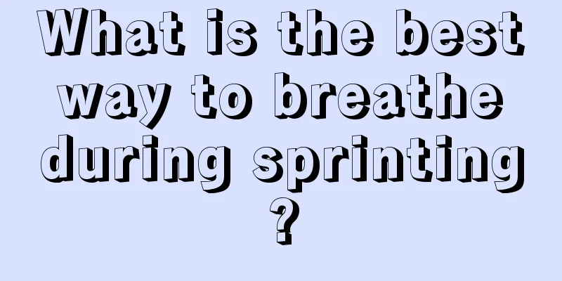 What is the best way to breathe during sprinting?