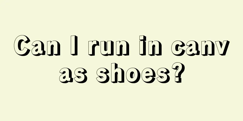 Can I run in canvas shoes?