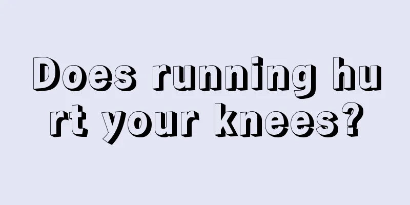 Does running hurt your knees?