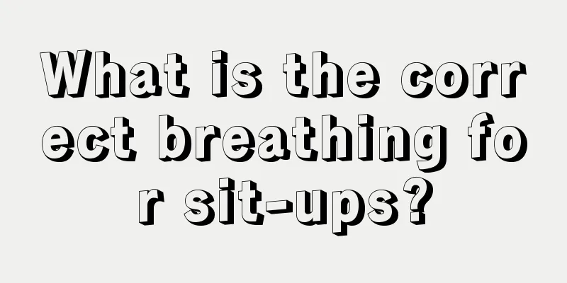 What is the correct breathing for sit-ups?