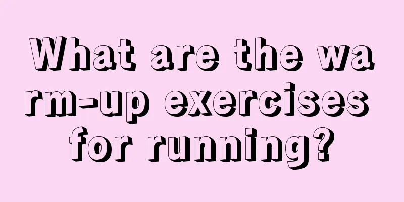 What are the warm-up exercises for running?