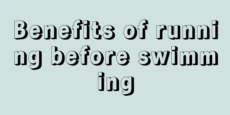 Benefits of running before swimming