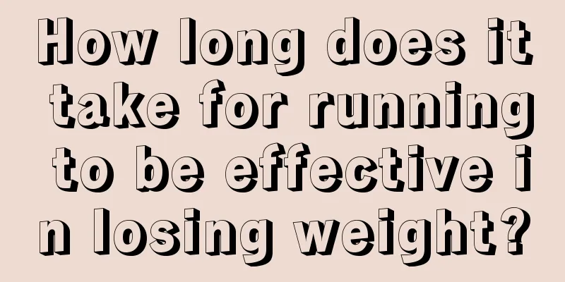 How long does it take for running to be effective in losing weight?