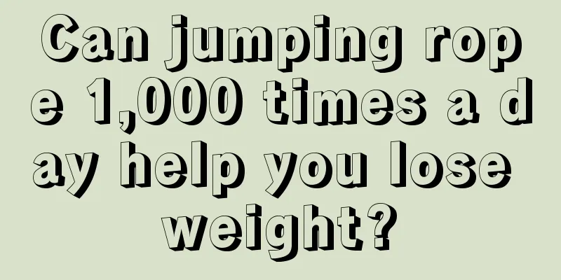 Can jumping rope 1,000 times a day help you lose weight?