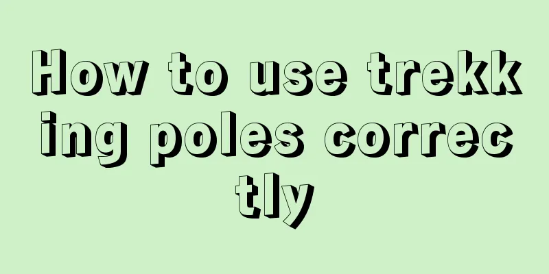 How to use trekking poles correctly