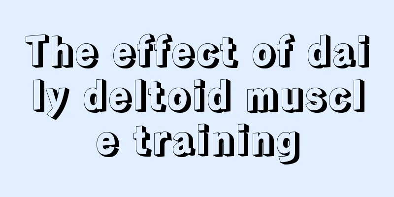 The effect of daily deltoid muscle training