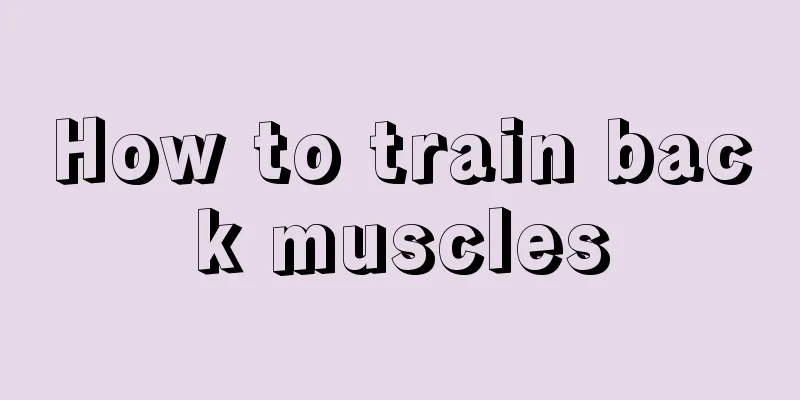 How to train back muscles