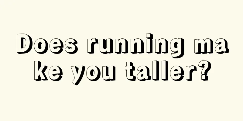 Does running make you taller?