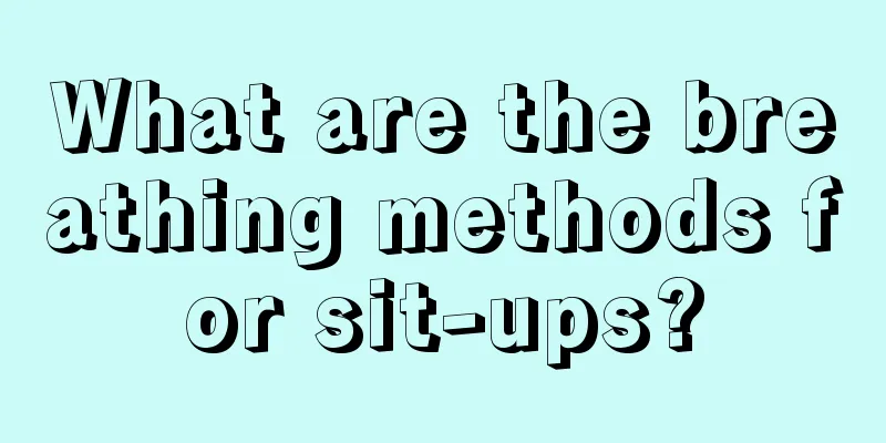 What are the breathing methods for sit-ups?