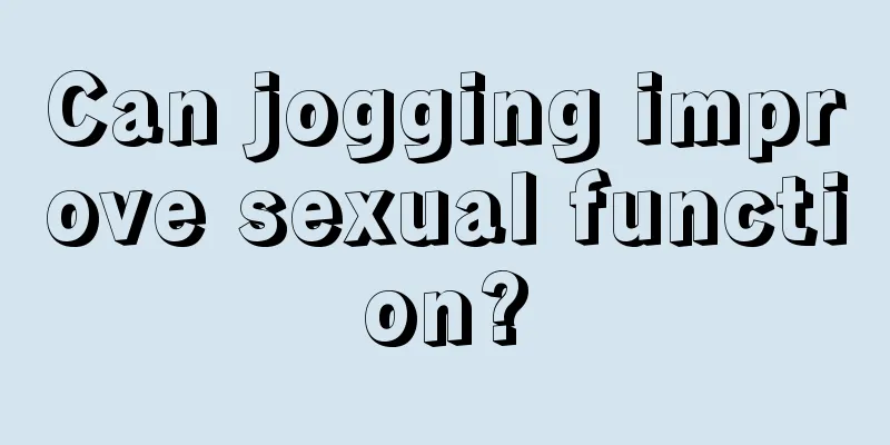 Can jogging improve sexual function?