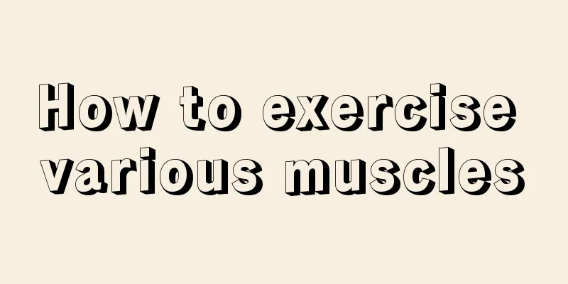 How to exercise various muscles