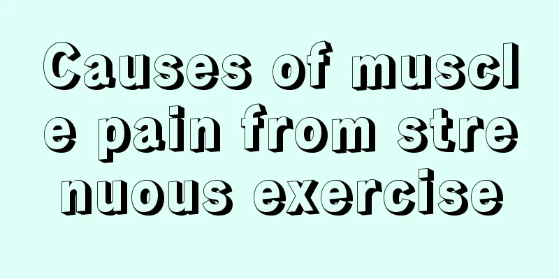 Causes of muscle pain from strenuous exercise