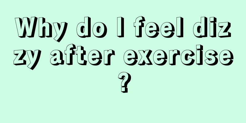 Why do I feel dizzy after exercise?