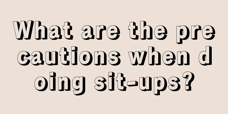 What are the precautions when doing sit-ups?