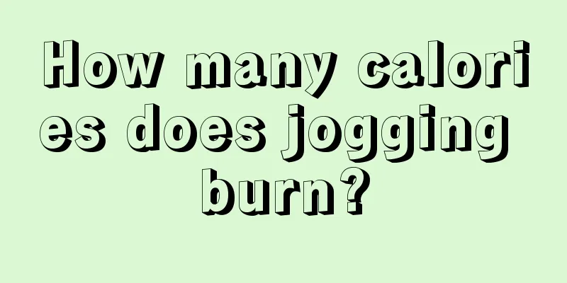 How many calories does jogging burn?