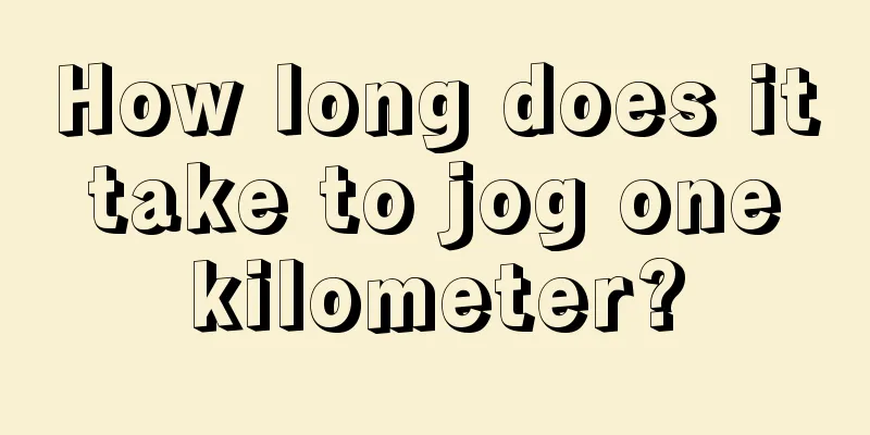 How long does it take to jog one kilometer?