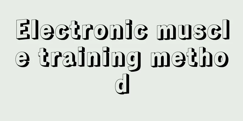 Electronic muscle training method