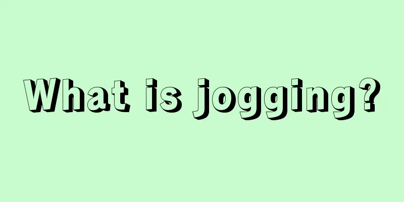 What is jogging?