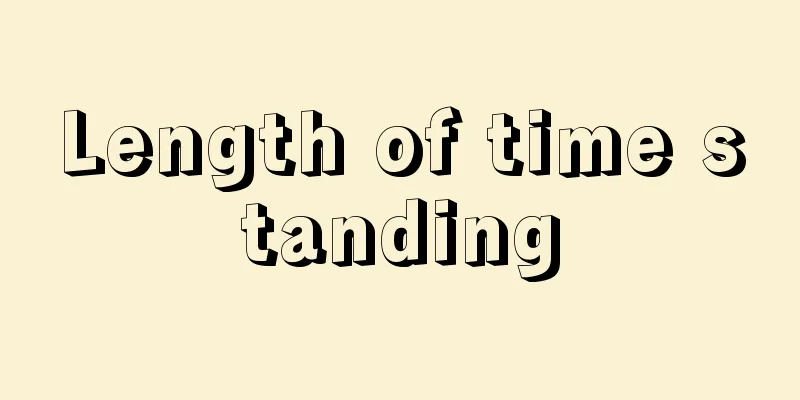 Length of time standing