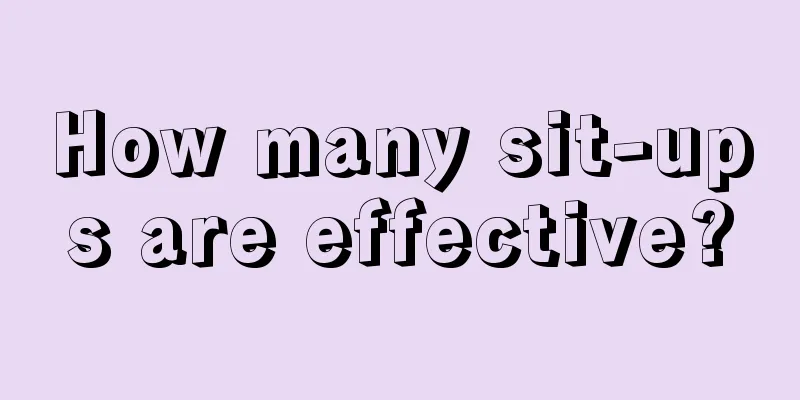 How many sit-ups are effective?