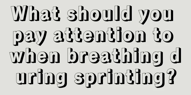 What should you pay attention to when breathing during sprinting?