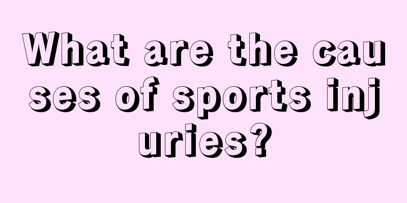 What are the causes of sports injuries?