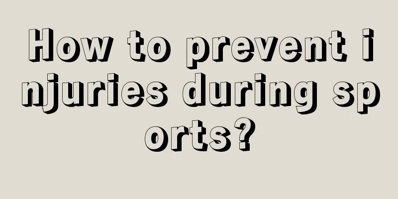 How to prevent injuries during sports?