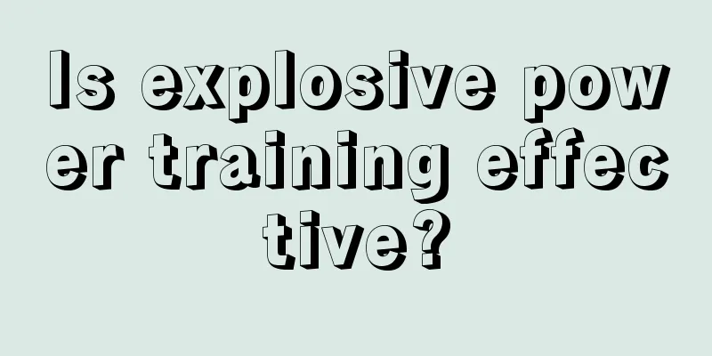 Is explosive power training effective?