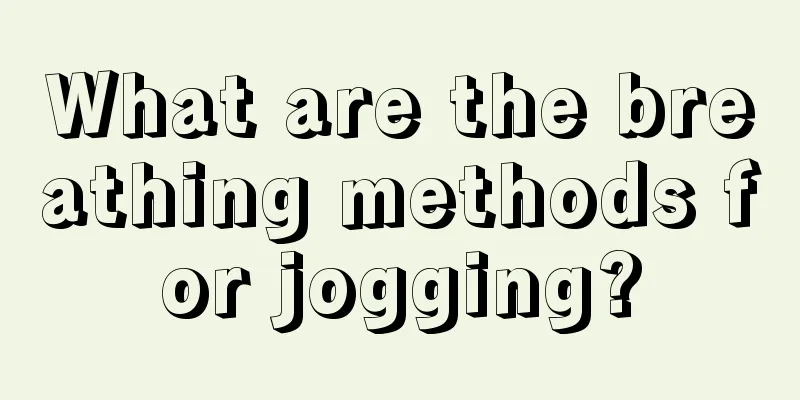 What are the breathing methods for jogging?