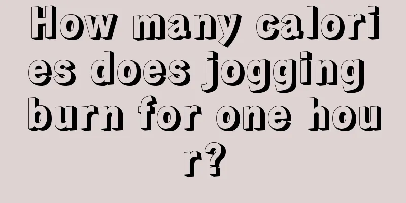 How many calories does jogging burn for one hour?