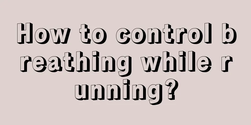 How to control breathing while running?