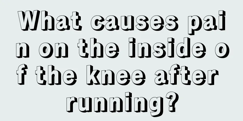 What causes pain on the inside of the knee after running?