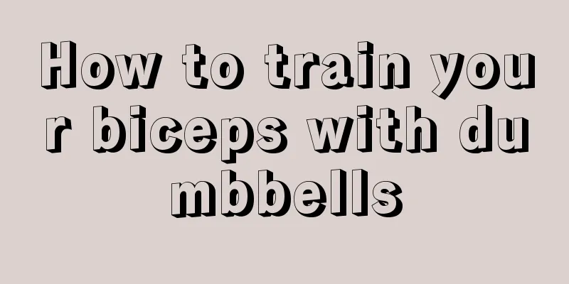 How to train your biceps with dumbbells