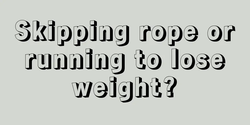 Skipping rope or running to lose weight?