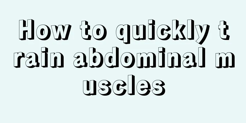 How to quickly train abdominal muscles