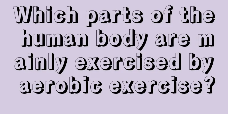 Which parts of the human body are mainly exercised by aerobic exercise?