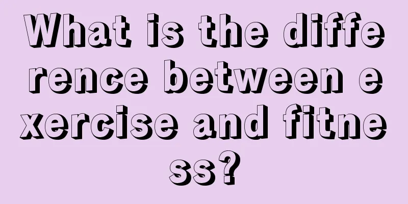 What is the difference between exercise and fitness?