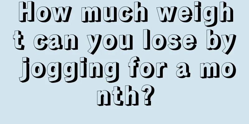 How much weight can you lose by jogging for a month?