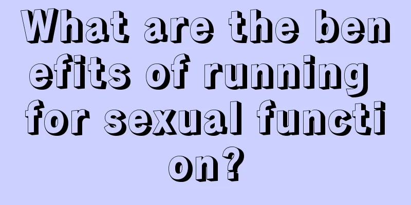 What are the benefits of running for sexual function?