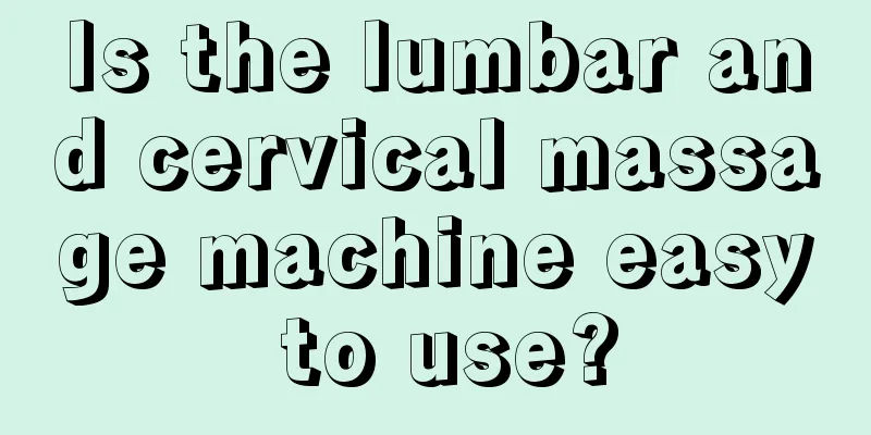 Is the lumbar and cervical massage machine easy to use?