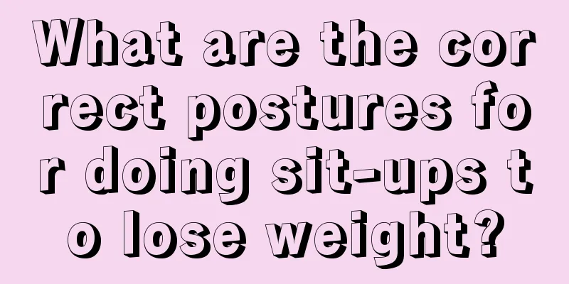 What are the correct postures for doing sit-ups to lose weight?