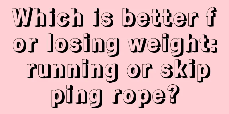 Which is better for losing weight: running or skipping rope?