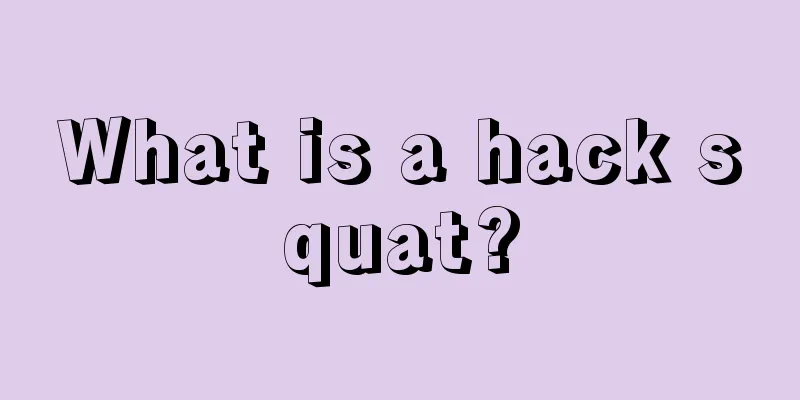 What is a hack squat?