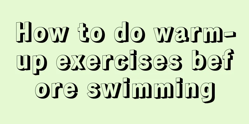 How to do warm-up exercises before swimming